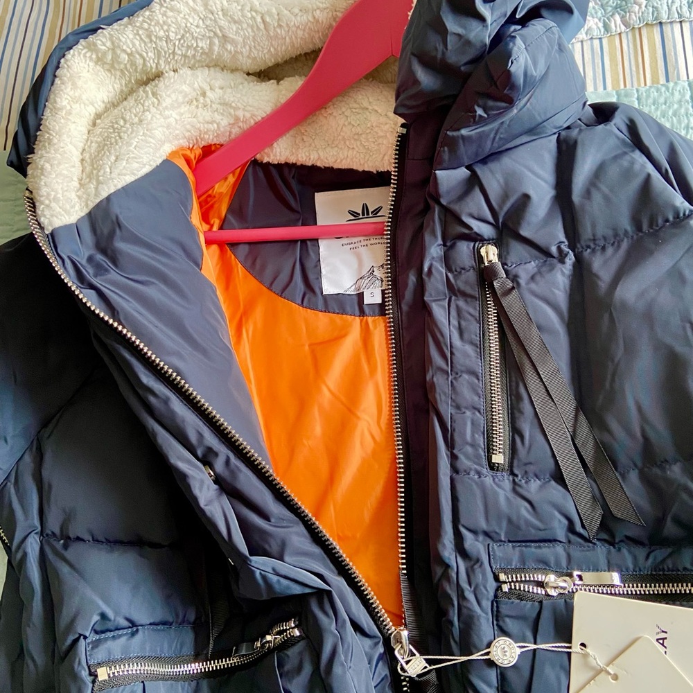 Orolay Women's Thickened Down Jacket Small Outerwear- Blue Amazon